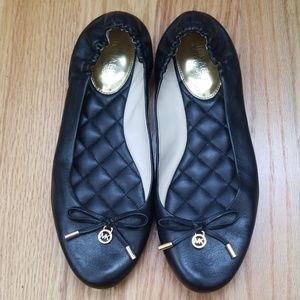 Michael Kors black ballet flats